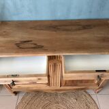 Low walnut sideboard