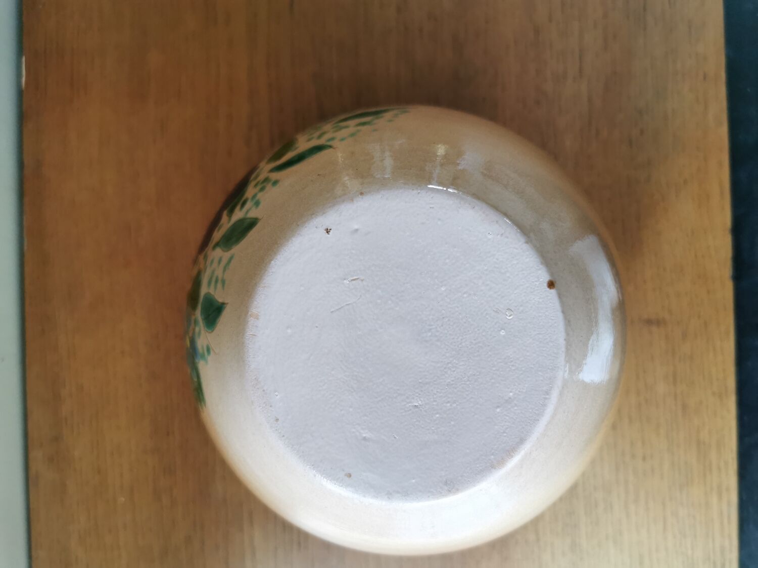 Vase boule vintage céramique artisanale