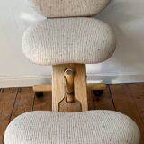 Cinius professional ergonomic kneeling chair with backrest