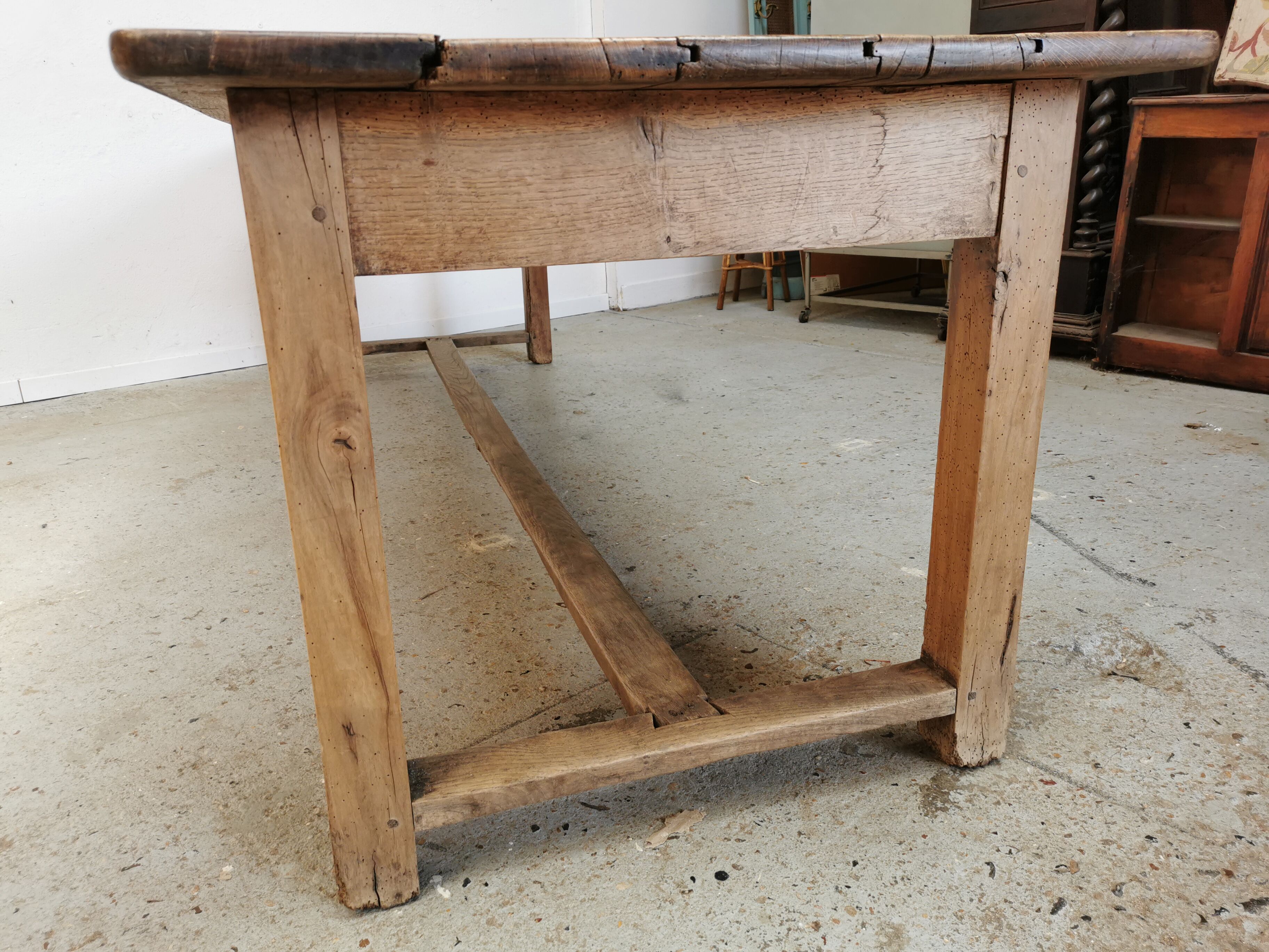 Table de ferme en chêne 260cm