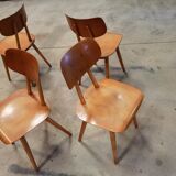 Set of 4 chairs edited by ton 1960