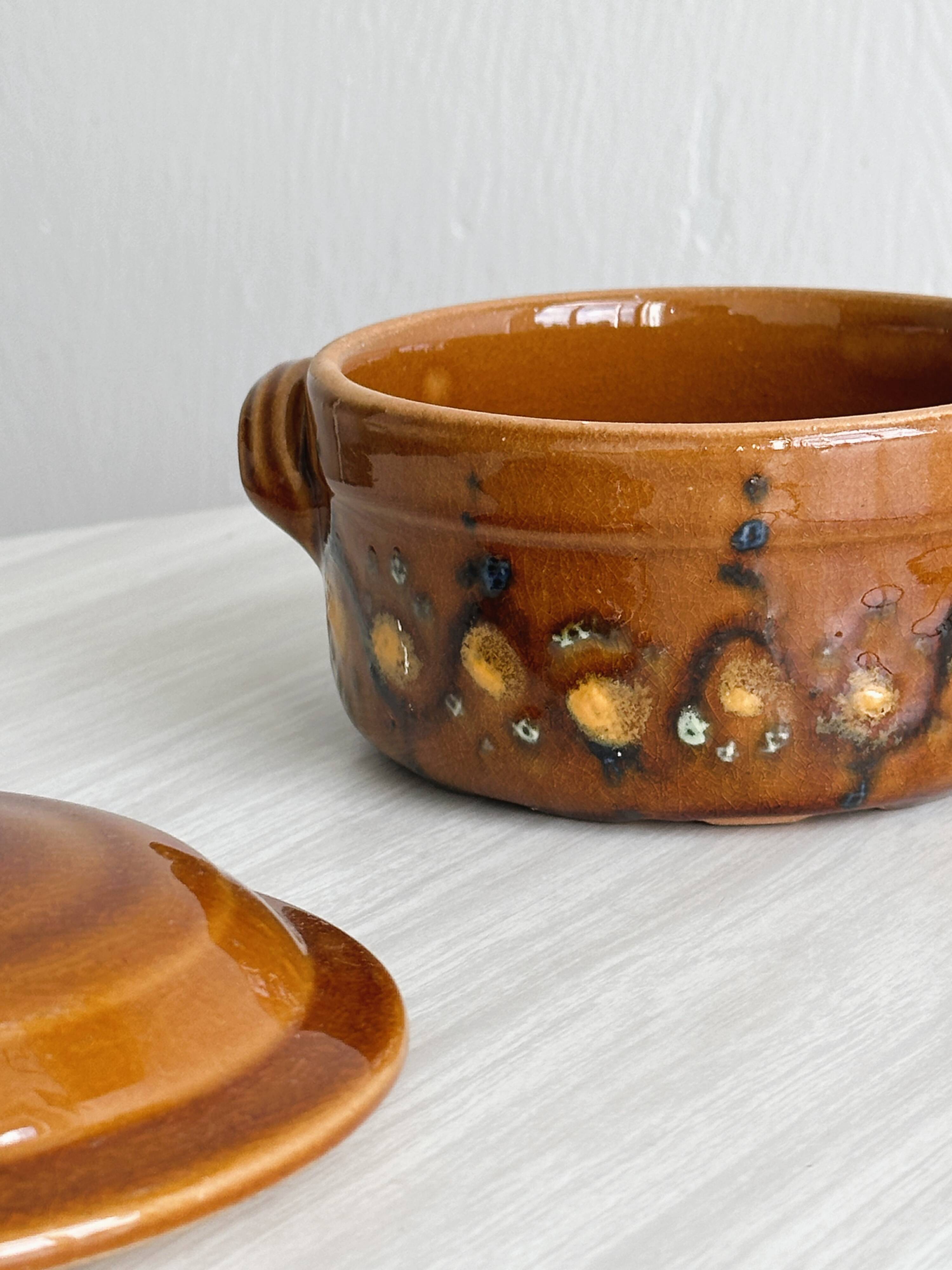 Small vintage ceramic oven dish