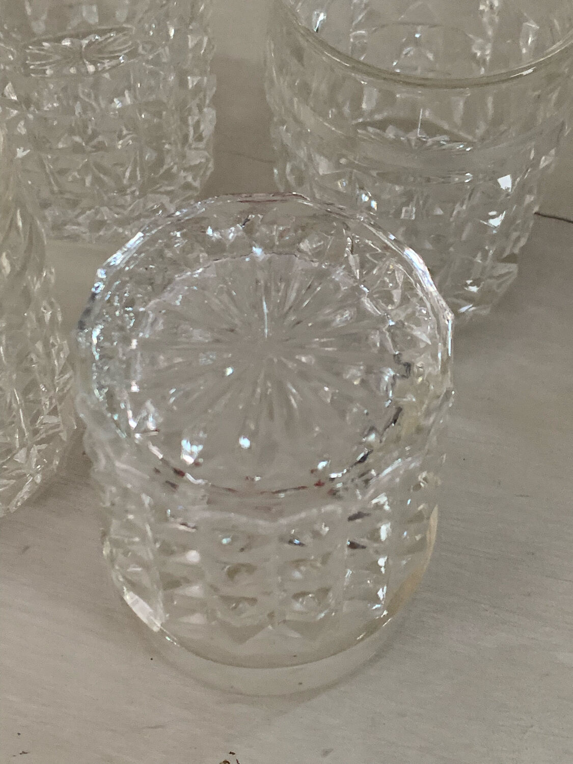 Whisky glasses and carafe