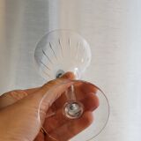6 wine / port glasses in Baccarat cut crystal? 1930s