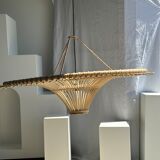 Suspension rattan saucer iron frame D:120 H:60