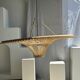 Suspension rattan saucer iron frame D:120 H:60