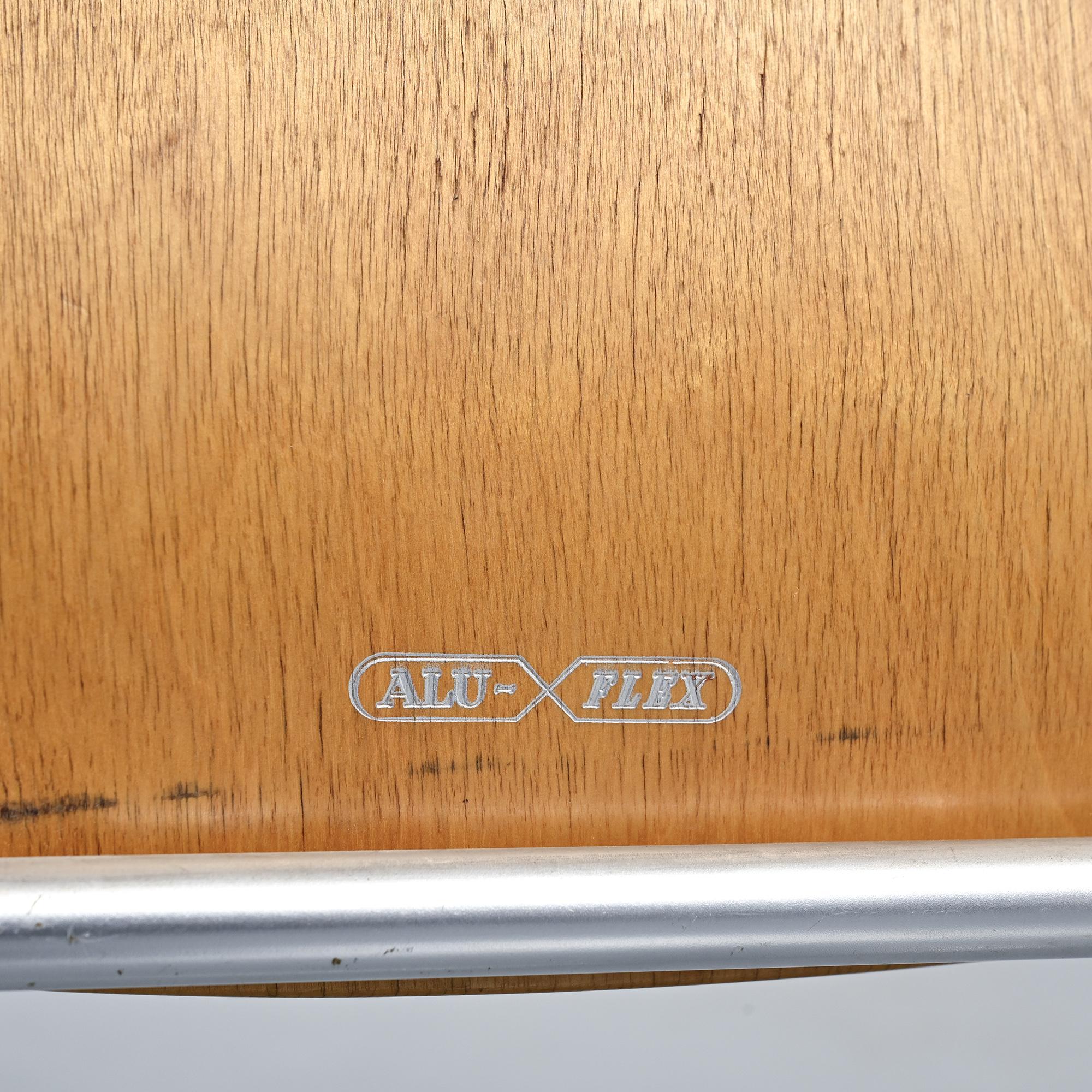 Suite de 6 chaises Alu-Flex par Armin Wirth, vers 1965