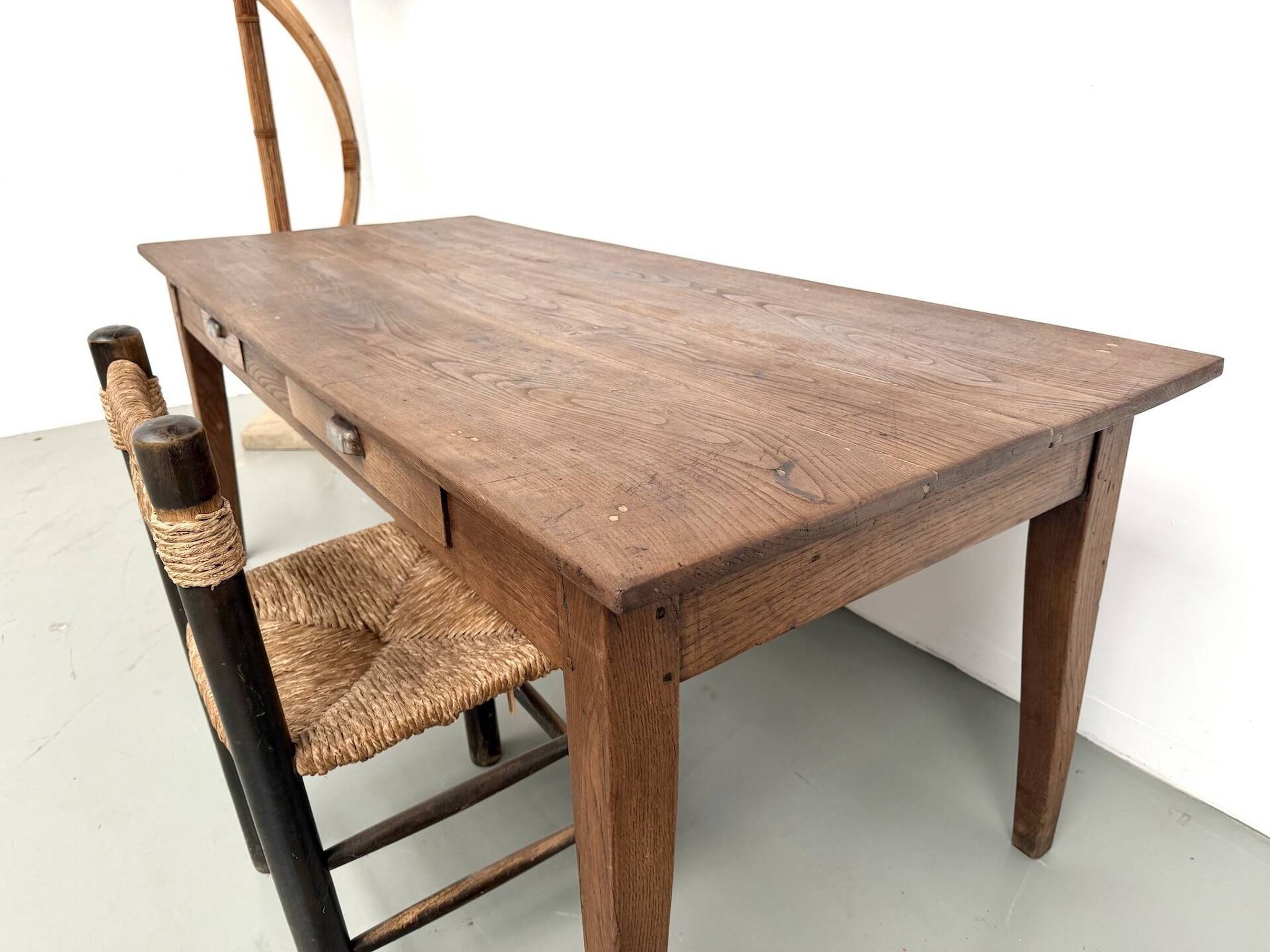 Table de ferme en chêne massif, années 30