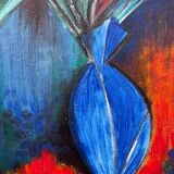 Bouquet de fleurs expressionniste