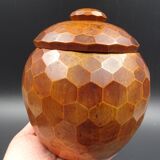 Wooden box- Decoration of cut sides - circa 1950