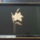 Vintage black lacquered tray - Melarti