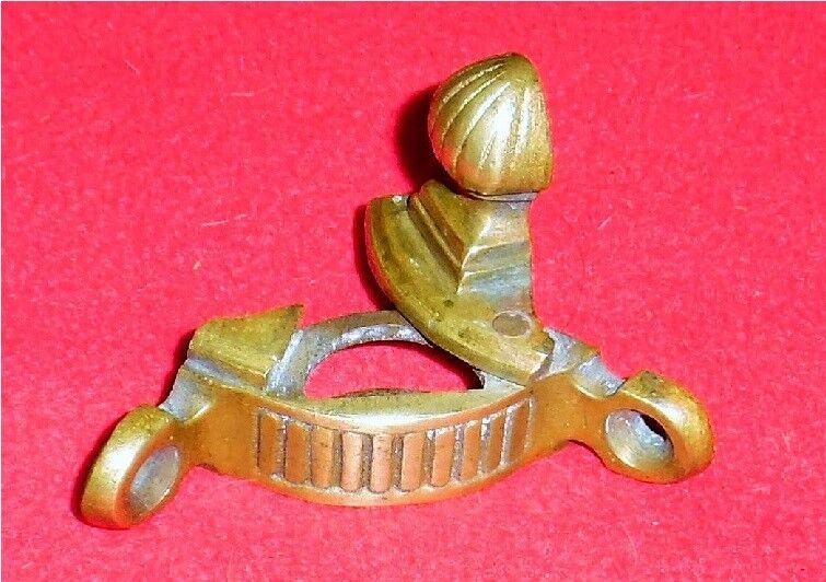 45 Triangular fixing tips for stair mat bar. Bronze, 19th