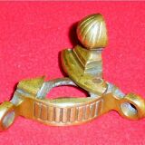 45 Triangular fixing tips for stair mat bar. Bronze, 19th