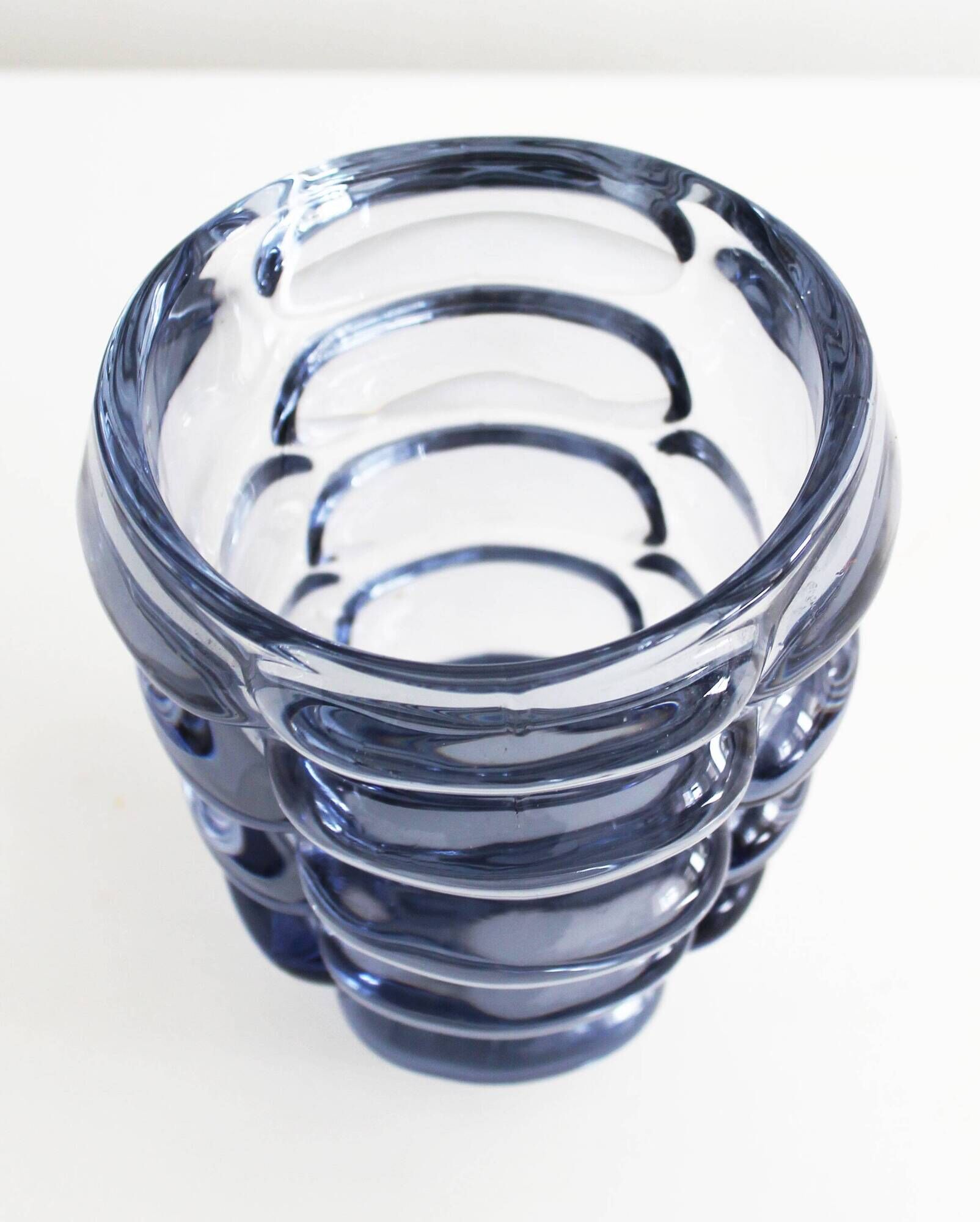 20 Perles de verre de Bohême melons 6 mm violet transparent doré lustre