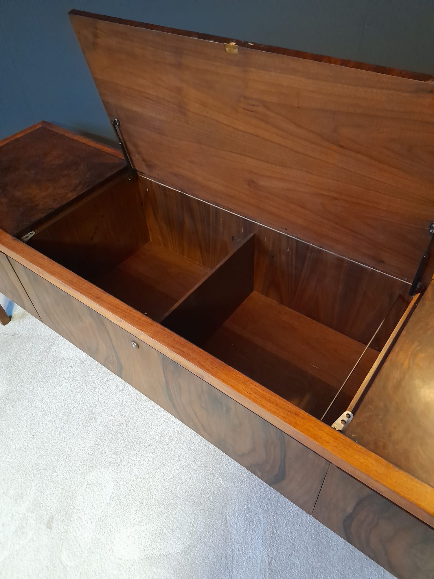 Walnut bramble sideboard Biltrite Canada 1970