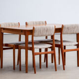 Scandinavian vintage extendable table double extension 1960