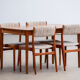 Scandinavian vintage extendable table double extension 1960