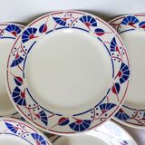 6 flat plates of Badonviller model Mousmee