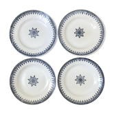 Series of 4 flat plates terre de fer model "primax"
