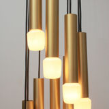Lampe cascade des années 1970 en laiton