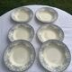 6 hollow plates boulenger, terre de fer, Choisy le roi, old moustiers