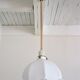 Suspension opaline flower and vintage brass