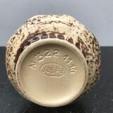 Former Jaspa ceramic vase beige brown vintage