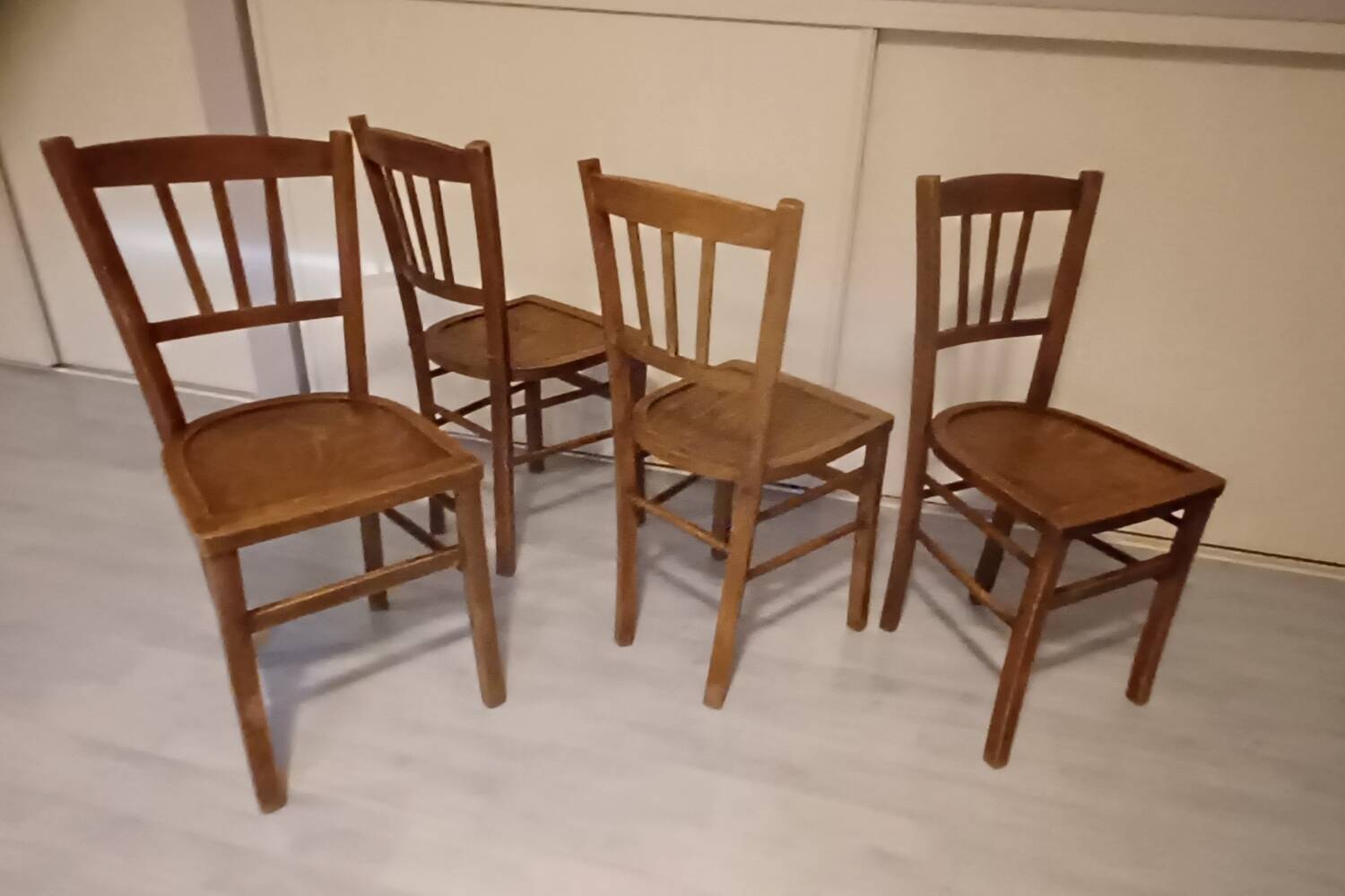 Set of 4 vintage bistro chairs