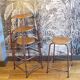 Set of 4 high workshop stools