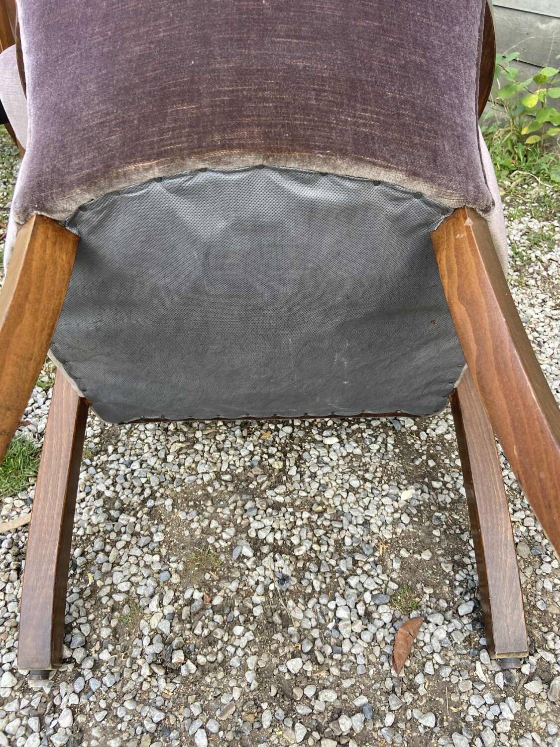 4 vintage velvet armchairs