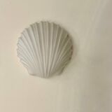 Applique vintage coquillage, opaline, Limburg Allemagne 1960