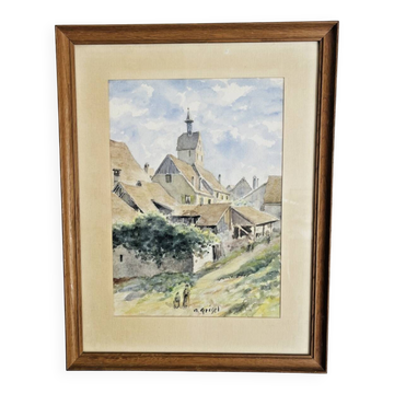 Watercolor – signed A. GRISEL