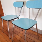 Lot of 2 Peugeot formica chairs