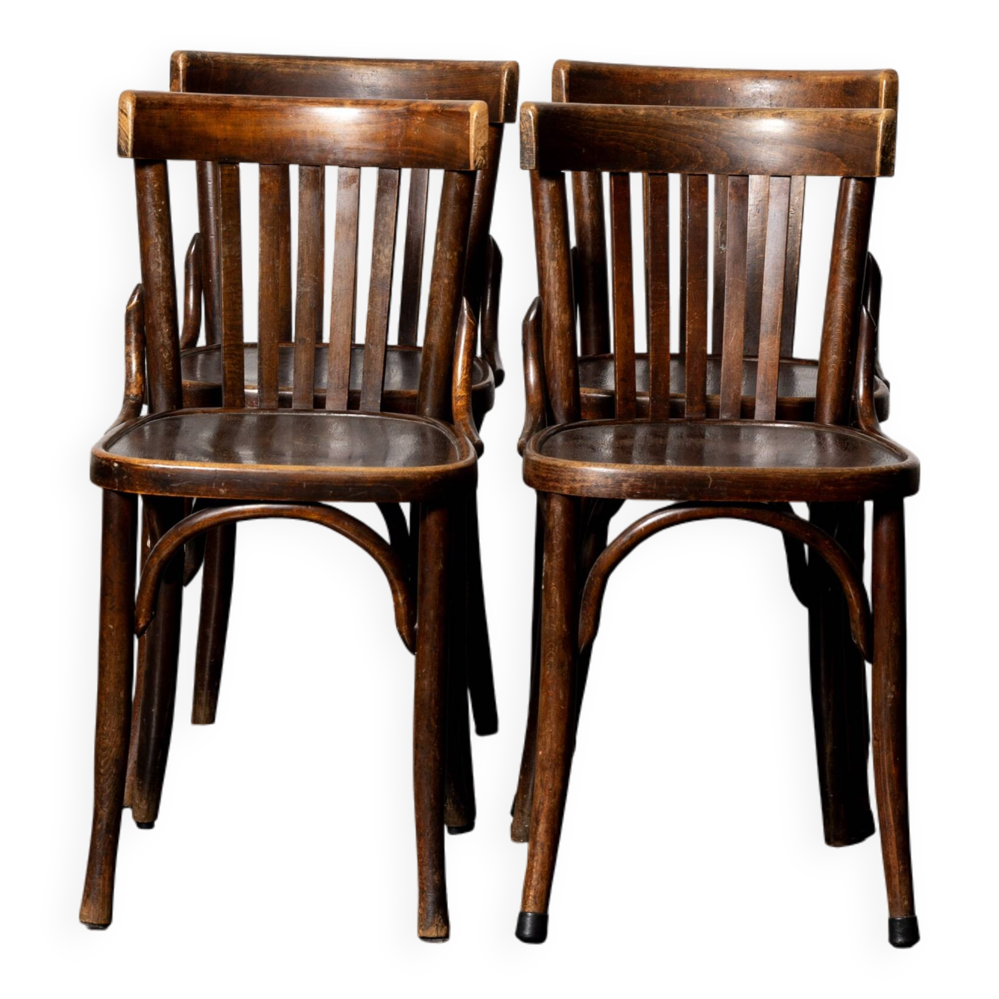 Série de 4 chaises bistrot