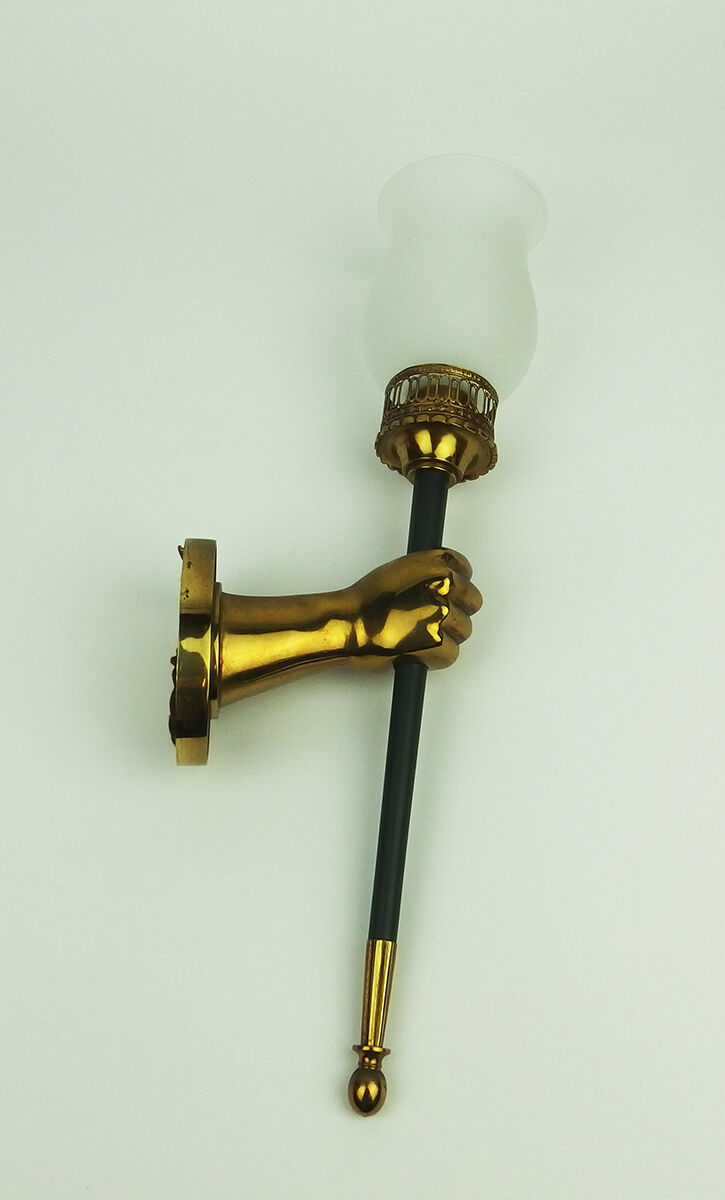 Pair of torch sconces