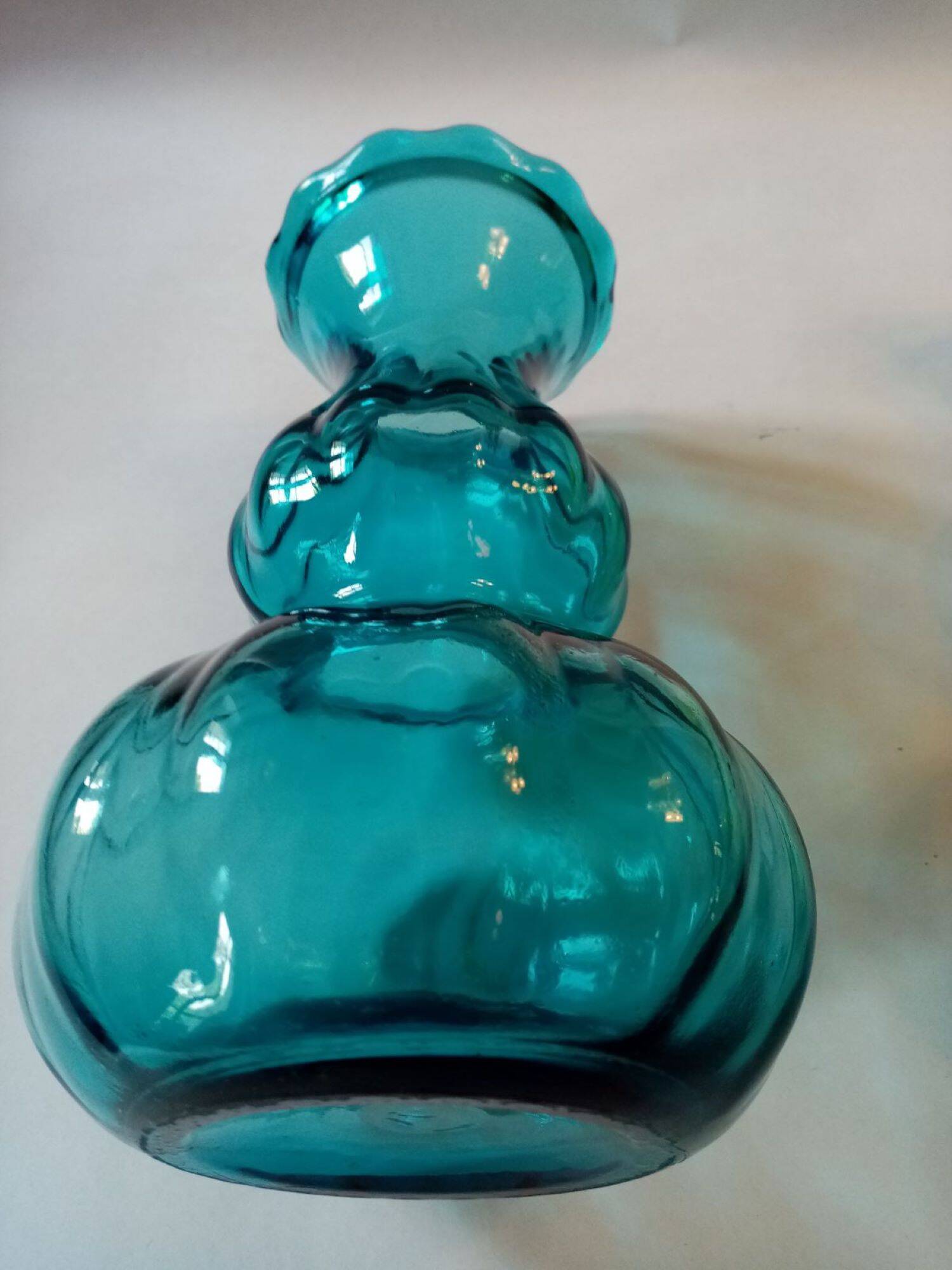Pair of antique art deco glass vases