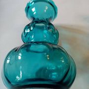 Pair of antique art deco glass vases