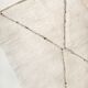 Moroccan Berber carpet Beni ouarain ecru with black diamonds engraved 306x199cm