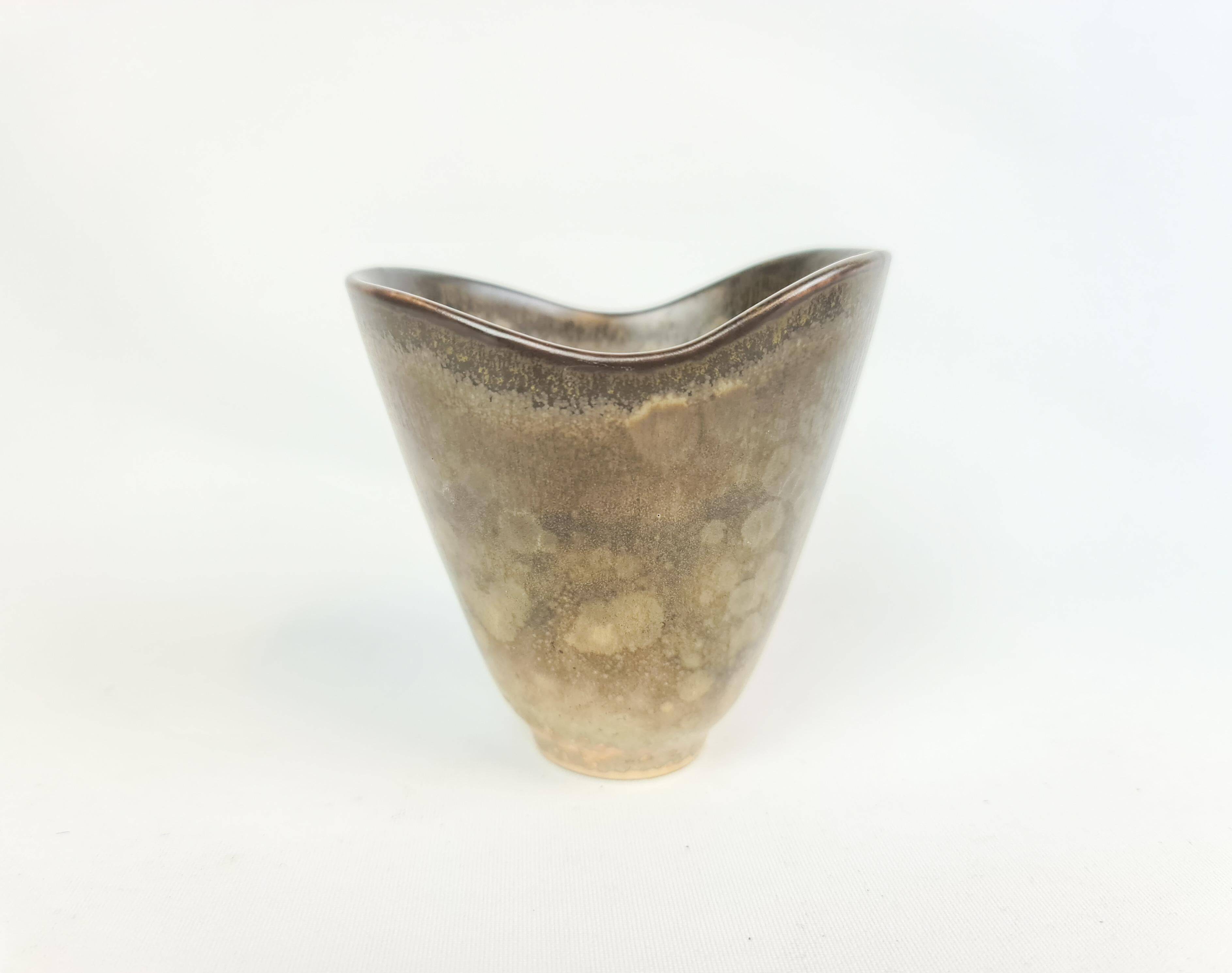 Mid-century ceramic vase by Carl-Harry Stålhane for Rörstrand, Sweden, 1950s.