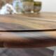 Console/table convertible in walnut