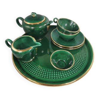 DUO tea service, Saint Clément, Vintage, green