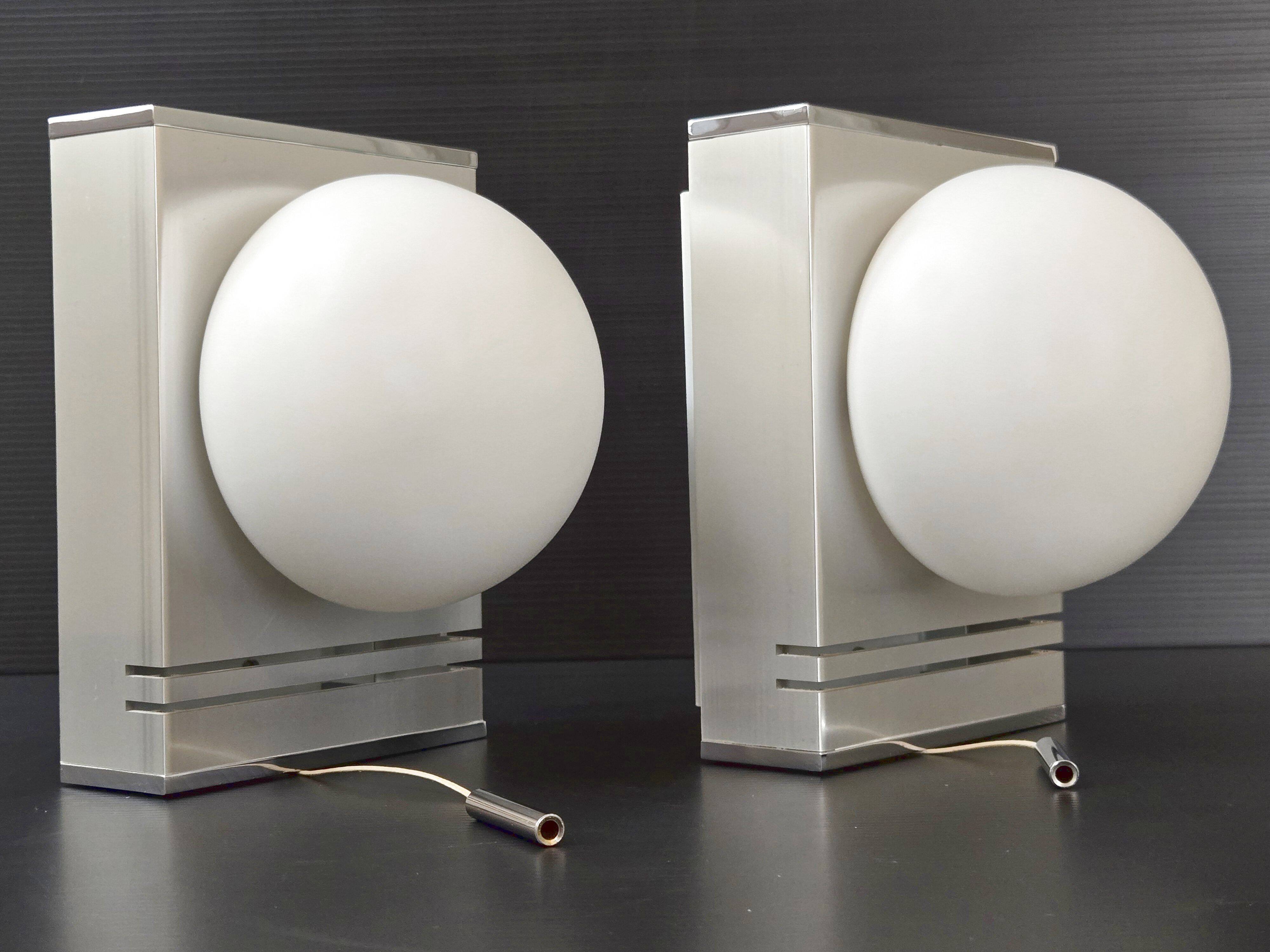 Pair of vintage 1970 wall lights