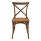 Chaises bistrot à dossier croisillon, assise cannée