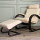 Fauteuil Nelo et son repose-pieds en cuir, åke Fribyter pour Roche Bobois, vers 1980