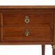 Flat desk in Louis XVI style veneer wood, circa 1900.
