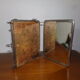 Old tryptic barber mirror