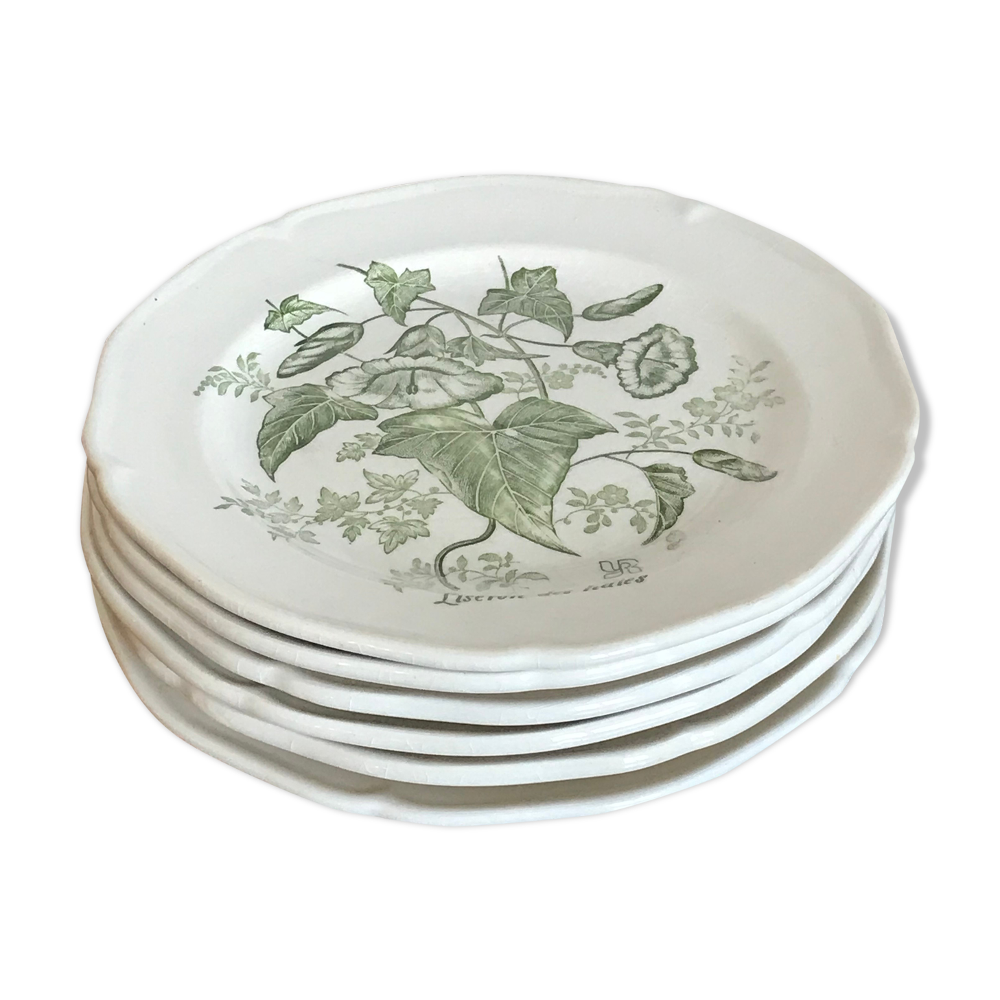 Lot of 6 Gien flat plates