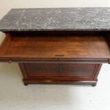 Antique mahogany sideboard with marble top
