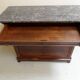 Antique mahogany sideboard with marble top