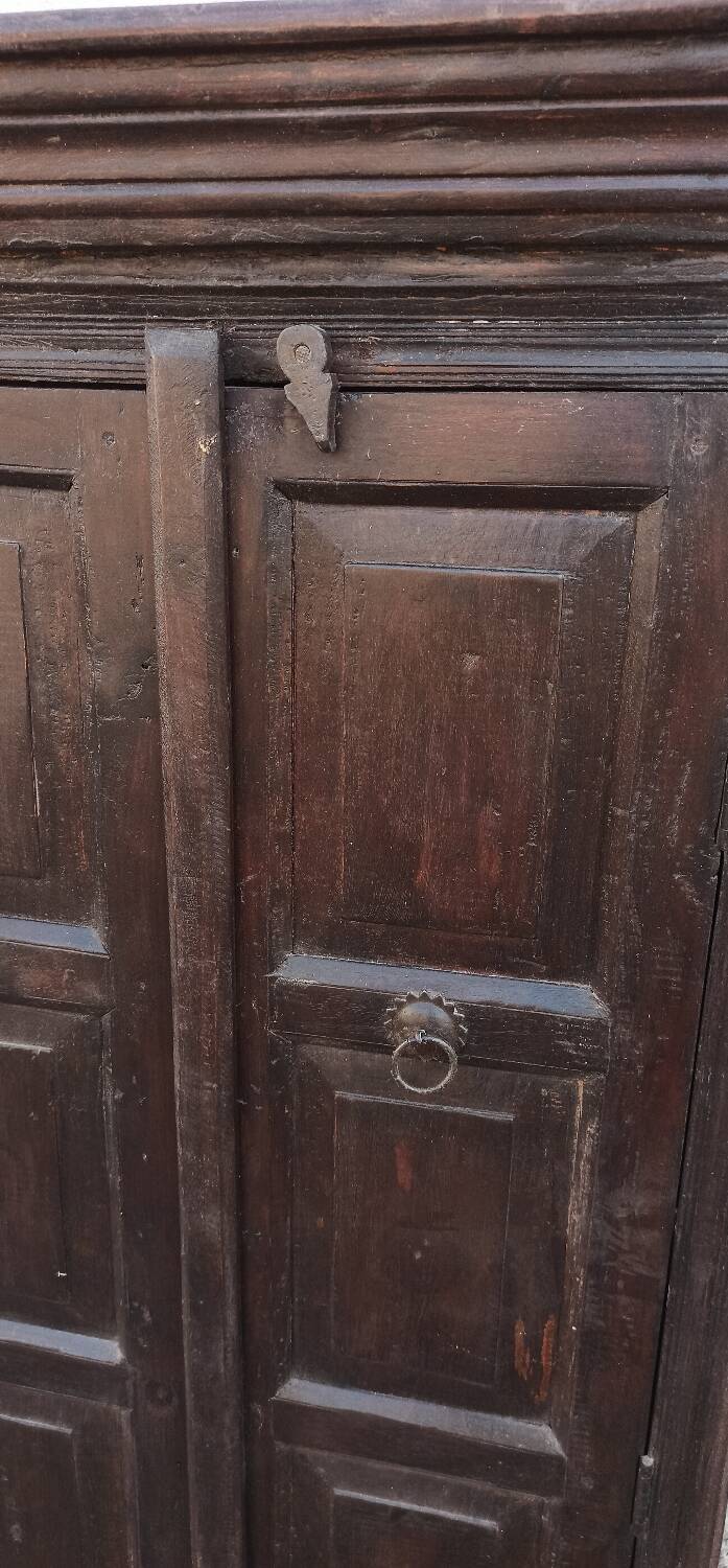 Old dark wooden cabinet